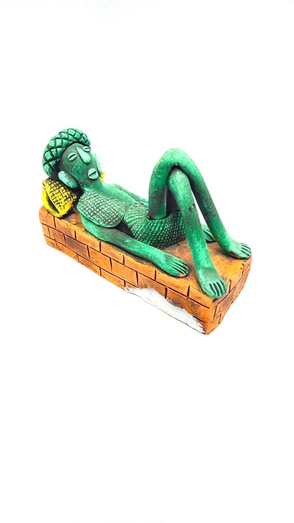 Man Sitting On A Brick Structure Best Collection Of Terracotta By Tamrapatra