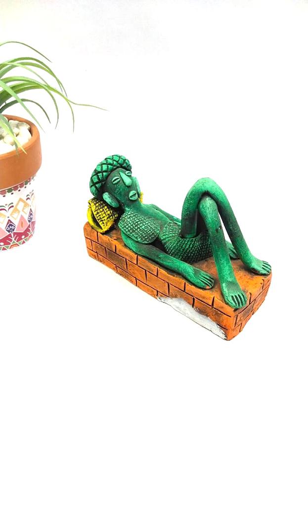 Man Sitting On A Brick Structure Best Collection Of Terracotta By Tamrapatra
