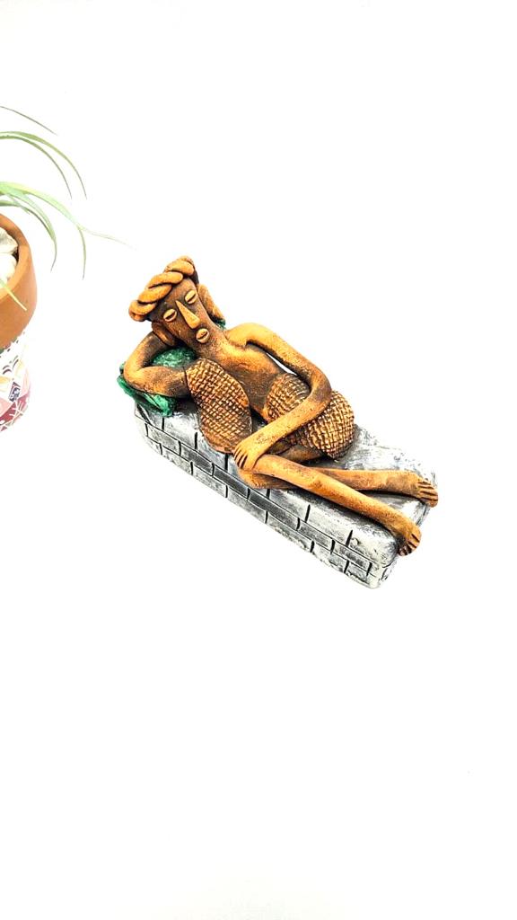 Man Sitting On A Brick Structure Best Collection Of Terracotta By Tamrapatra