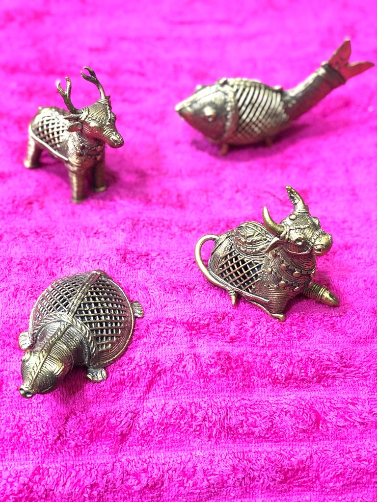 Beautiful Handcrafted Brass Collectibles Various Animals Presented By Tamrapatra