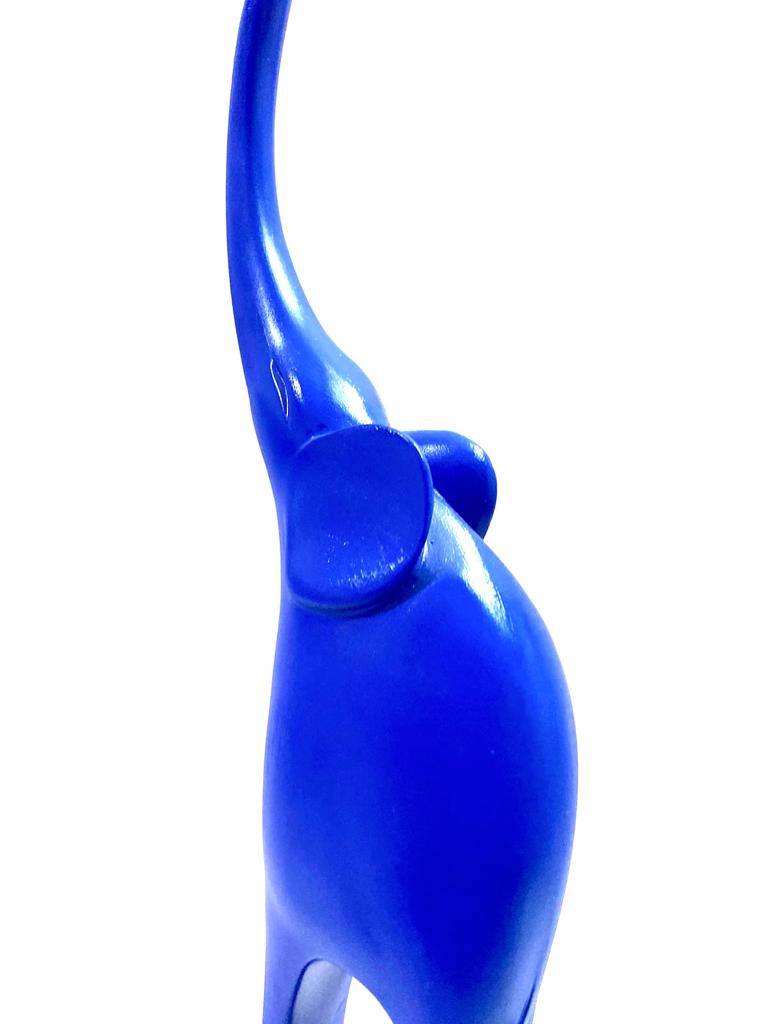 Long Elephant Figurine Up Trunk In Bright Shades Modern Ideas From Tamrapatra