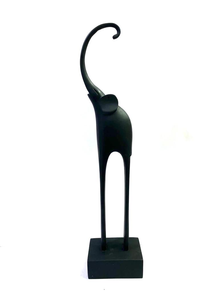 Long Elephant Figurine Up Trunk In Bright Shades Modern Ideas From Tamrapatra