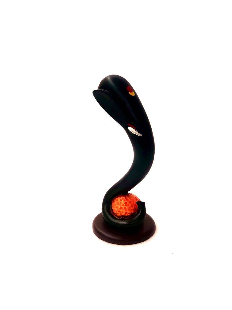Ganesha In Sleek Style With 3 Variants Black Resin Decor By Tamrapatra - Tamrapatra