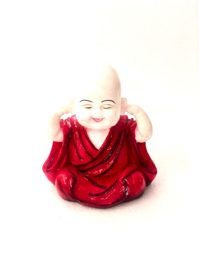 Tibetan Monks Feng Shui Red Resin Collectible Enhance Space Tamrapatra - Tamrapatra