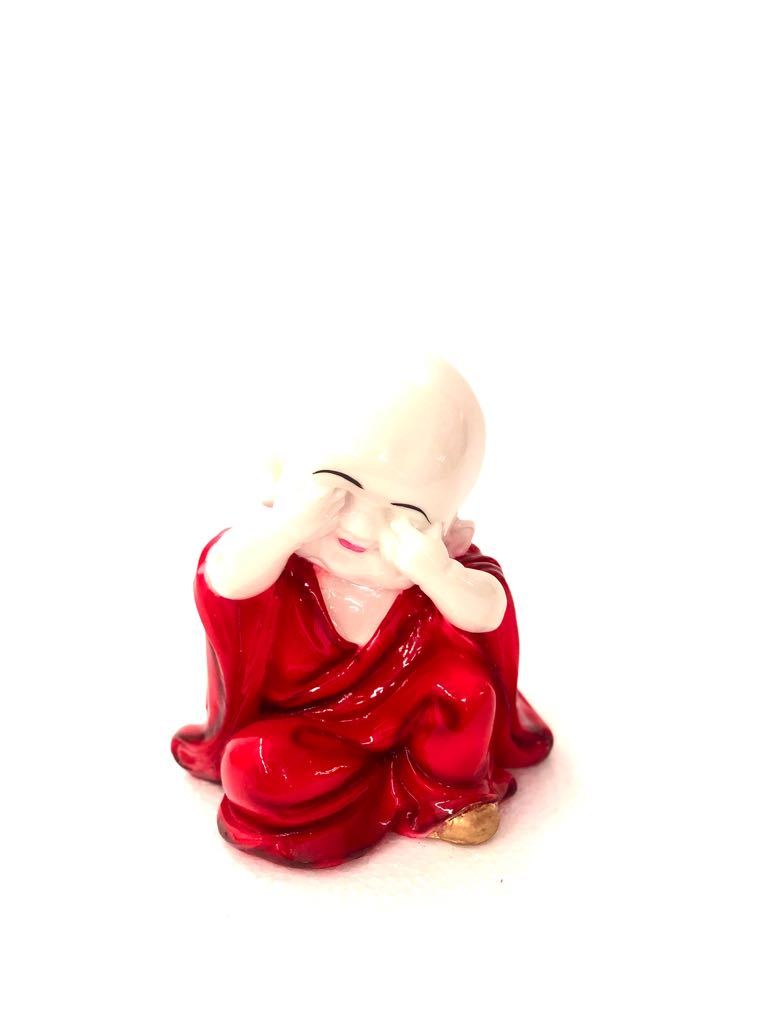 Tibetan Monks Feng Shui Red Resin Collectible Enhance Space Tamrapatra - Tamrapatra