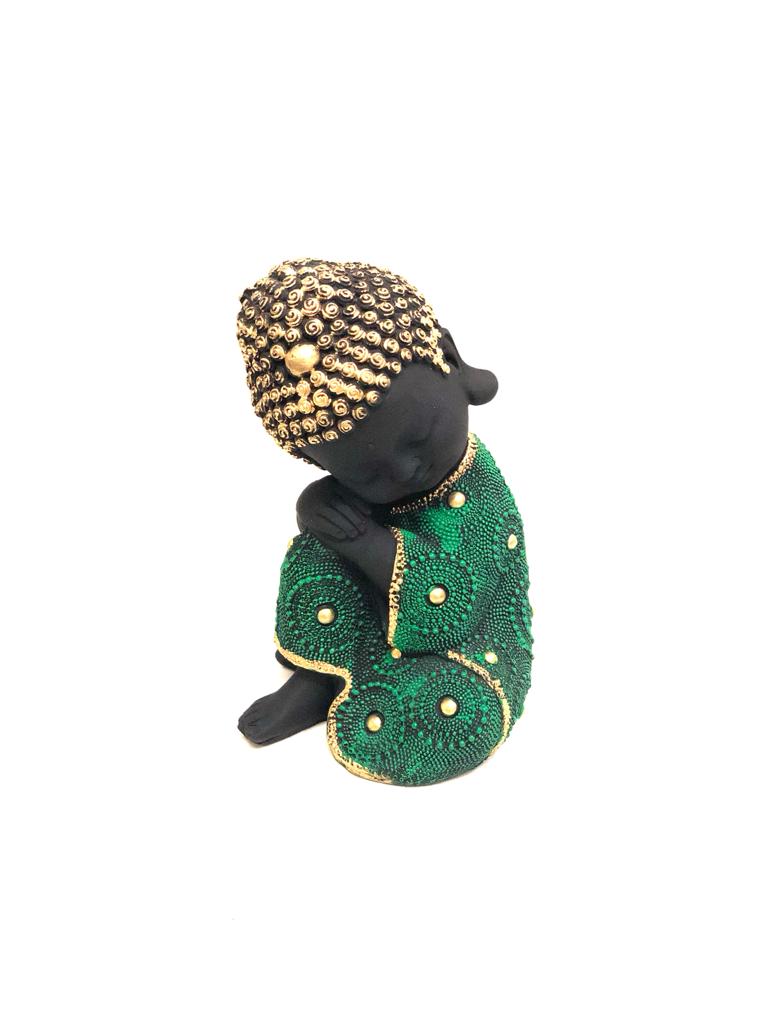 Resting Peaceful Monks In Attractive Designs & Shades Home Décor Tamrapatra