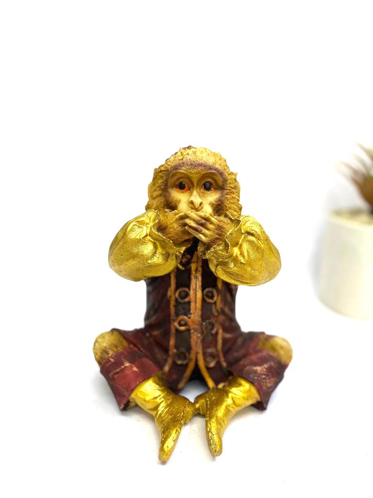 Gandhiji's Three Wise Monkeys In Circus Attire Designed To Impress Tamrapatra