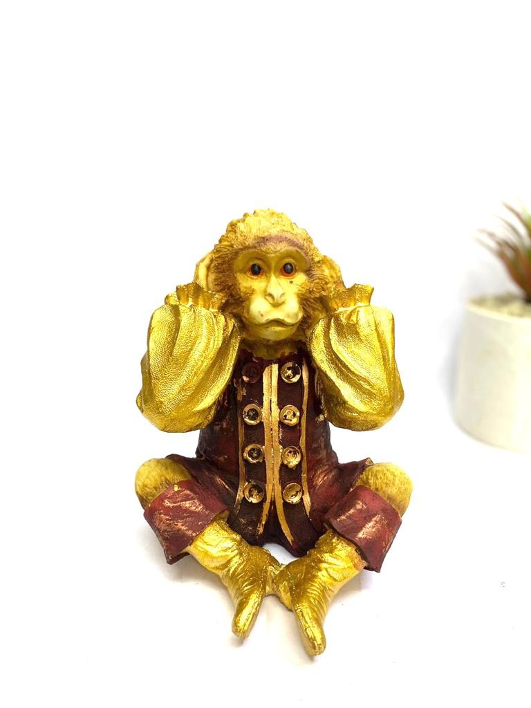 Gandhiji's Three Wise Monkeys In Circus Attire Designed To Impress Tamrapatra