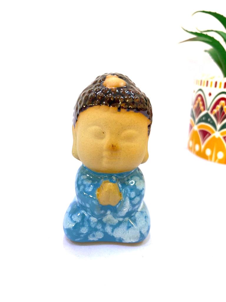 Ceramic Monks Glazed Extraordinary Designs Cute Home Décor Gifts By Tamrapatra