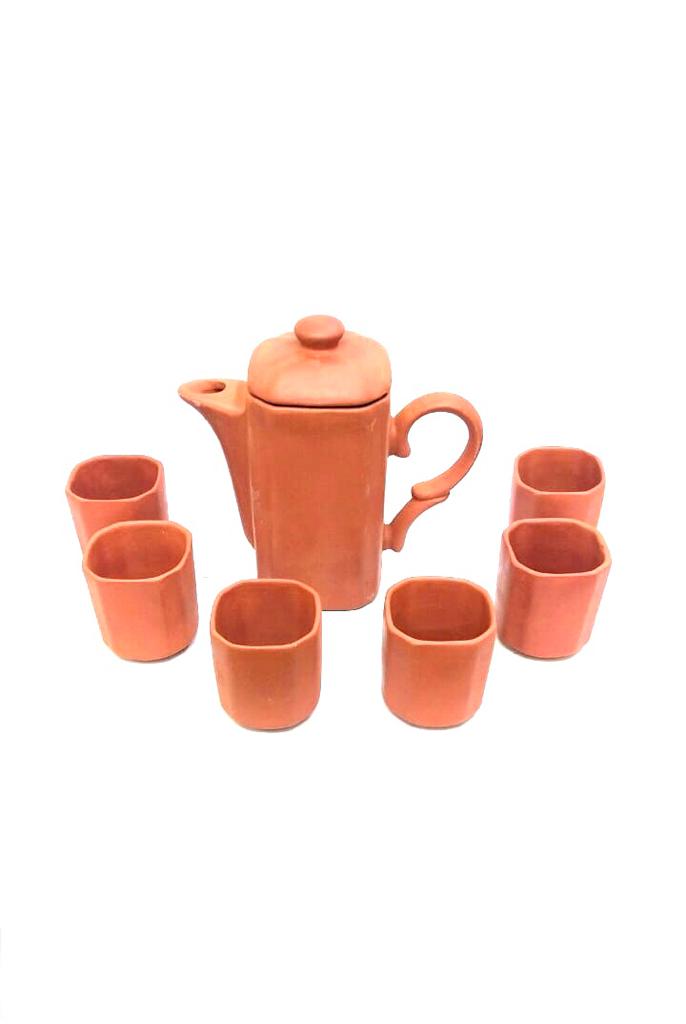 Morning Jug Set With Beautiful Shaped Jugs & 4/6 Glasses Serve Drinks Tamrapatra