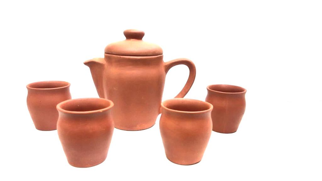 Morning Jug Set With Beautiful Shaped Jugs & 4/6 Glasses Serve Drinks Tamrapatra