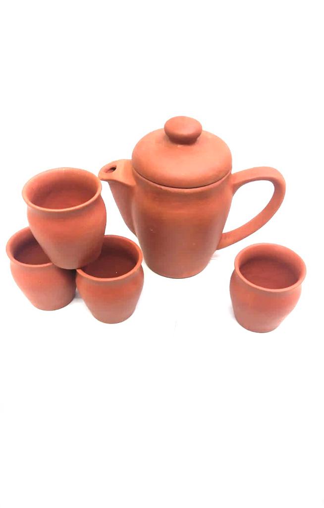 Morning Jug Set With Beautiful Shaped Jugs & 4/6 Glasses Serve Drinks Tamrapatra