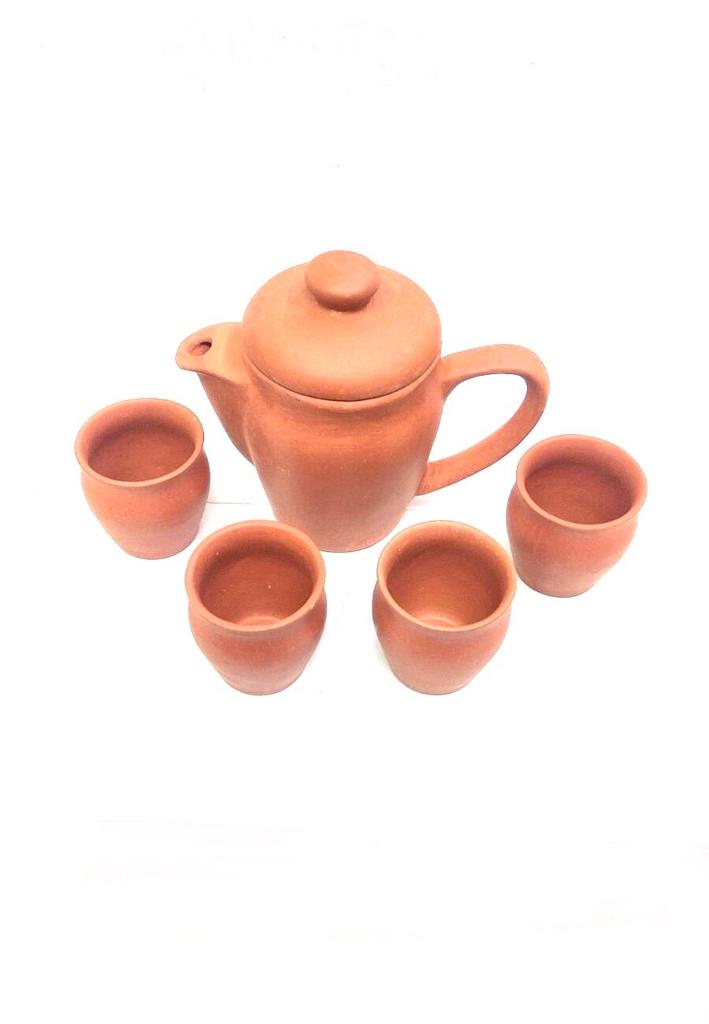 Morning Jug Set With Beautiful Shaped Jugs & 4/6 Glasses Serve Drinks Tamrapatra
