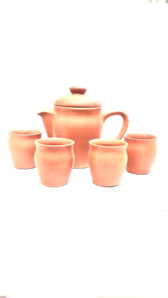 Morning Jug Set With Beautiful Shaped Jugs & 4/6 Glasses Serve Drinks Tamrapatra