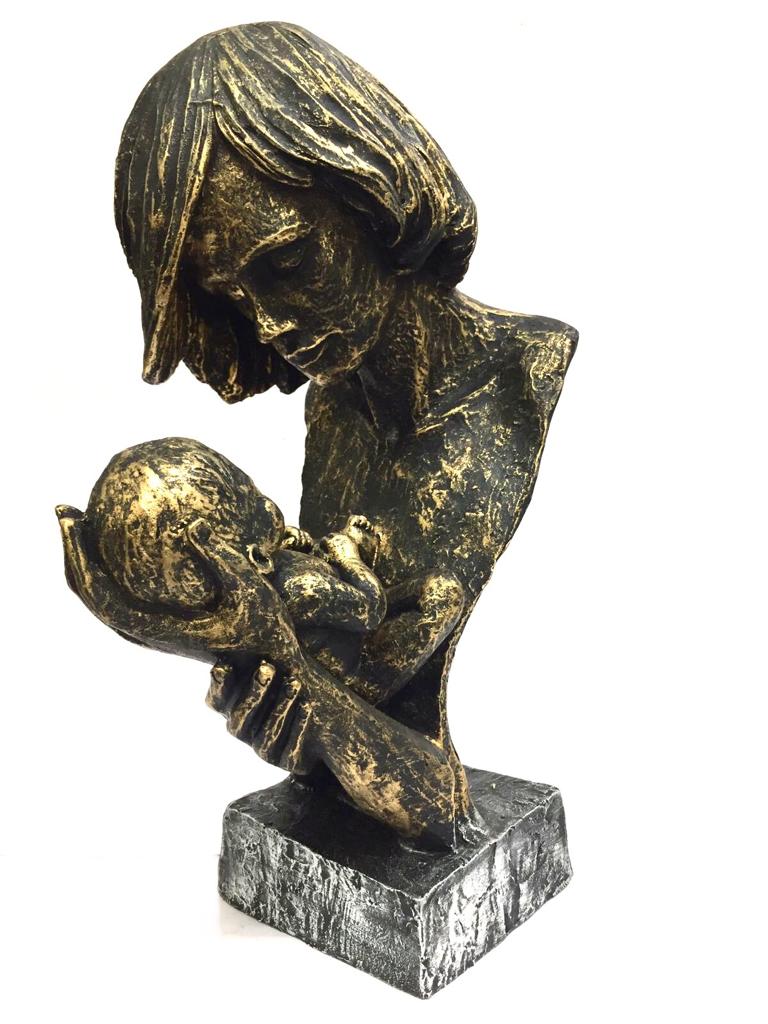 Mother Child Sculpture Extraordinary Love Symbol Beautiful Art Tamrapatra