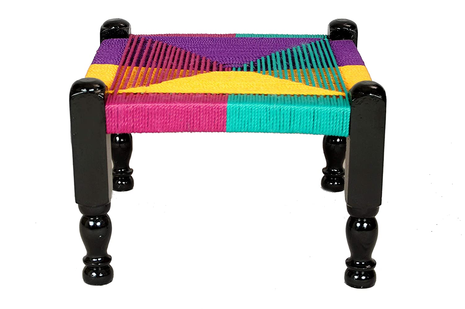 Khatli Bajot Stool Traditional Sitting Multicolor Collection Of Furniture Tamrapatra