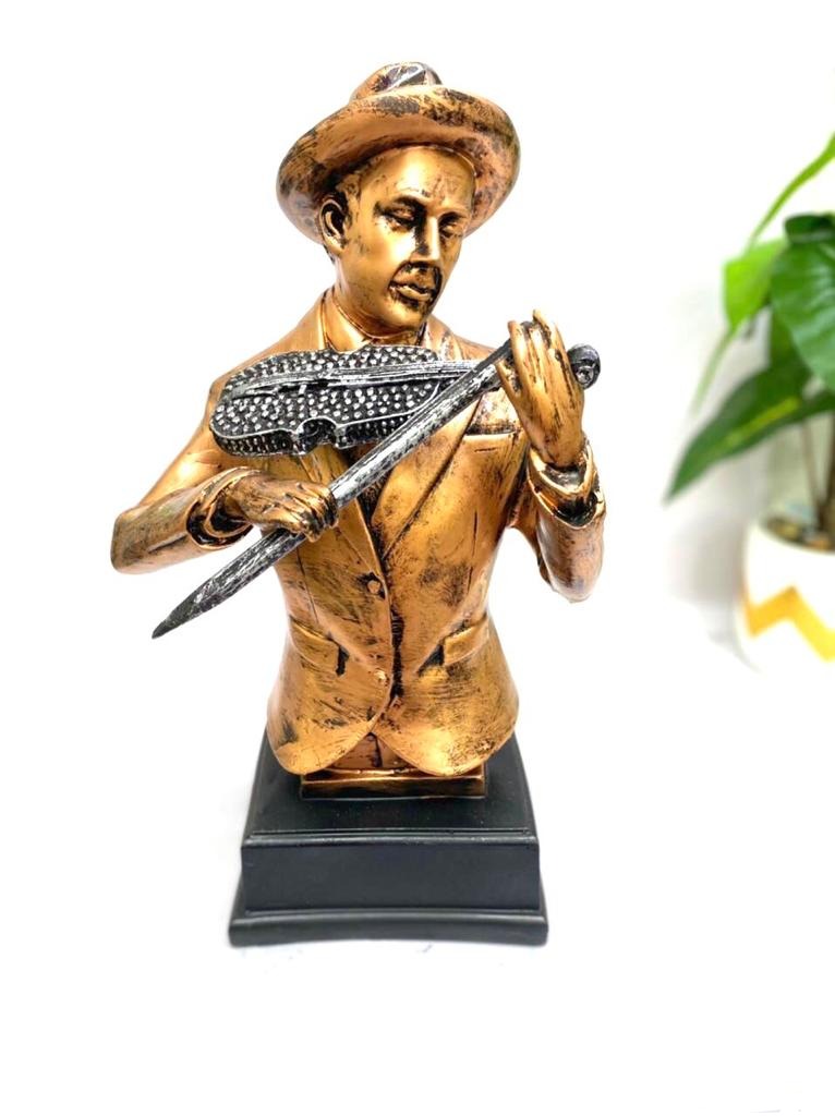 Big Gentleman Copper/Gold Shades Extravagant Musicians Modern Art Tamrapatra