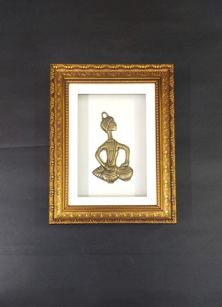 Brass Musicians With Golden Frame Wall Art Ideas Home Artware By Tamrapatra