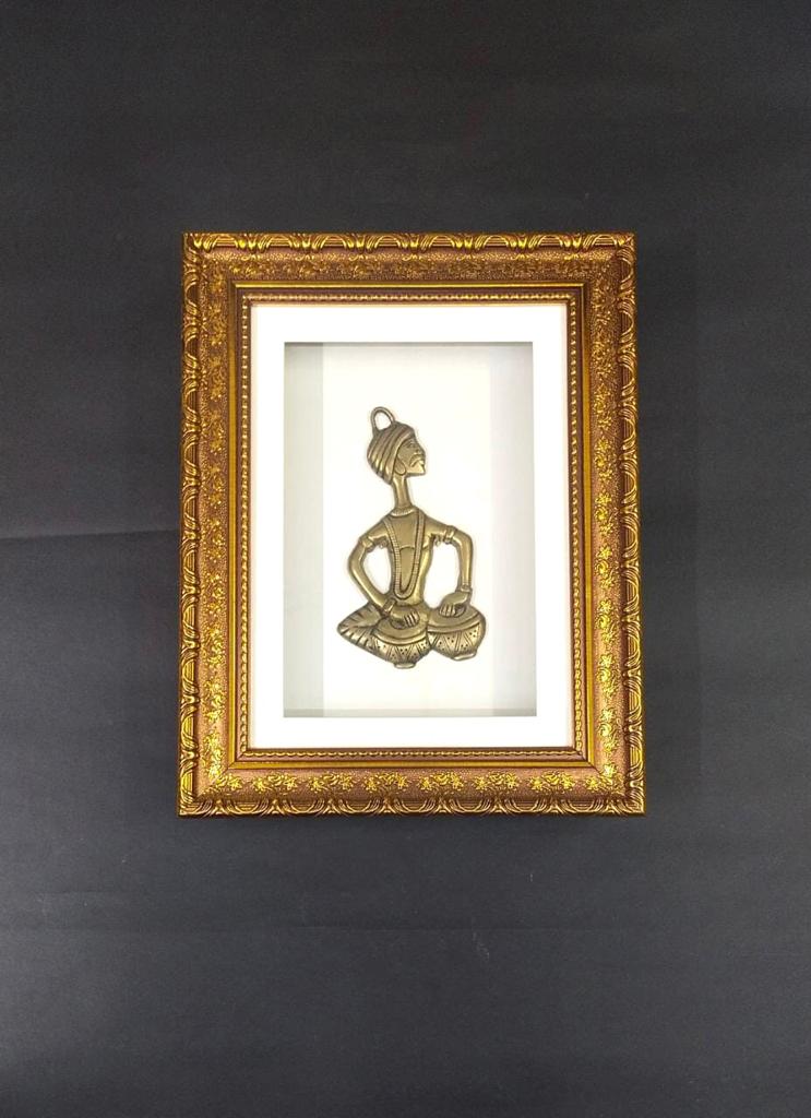 Brass Musicians With Golden Frame Wall Art Ideas Home Artware By Tamrapatra