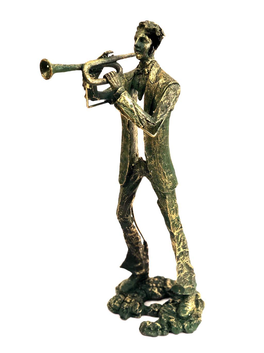 Standing Man Playing Various Musical Instruments Modern Art Luxury Tamrapatra