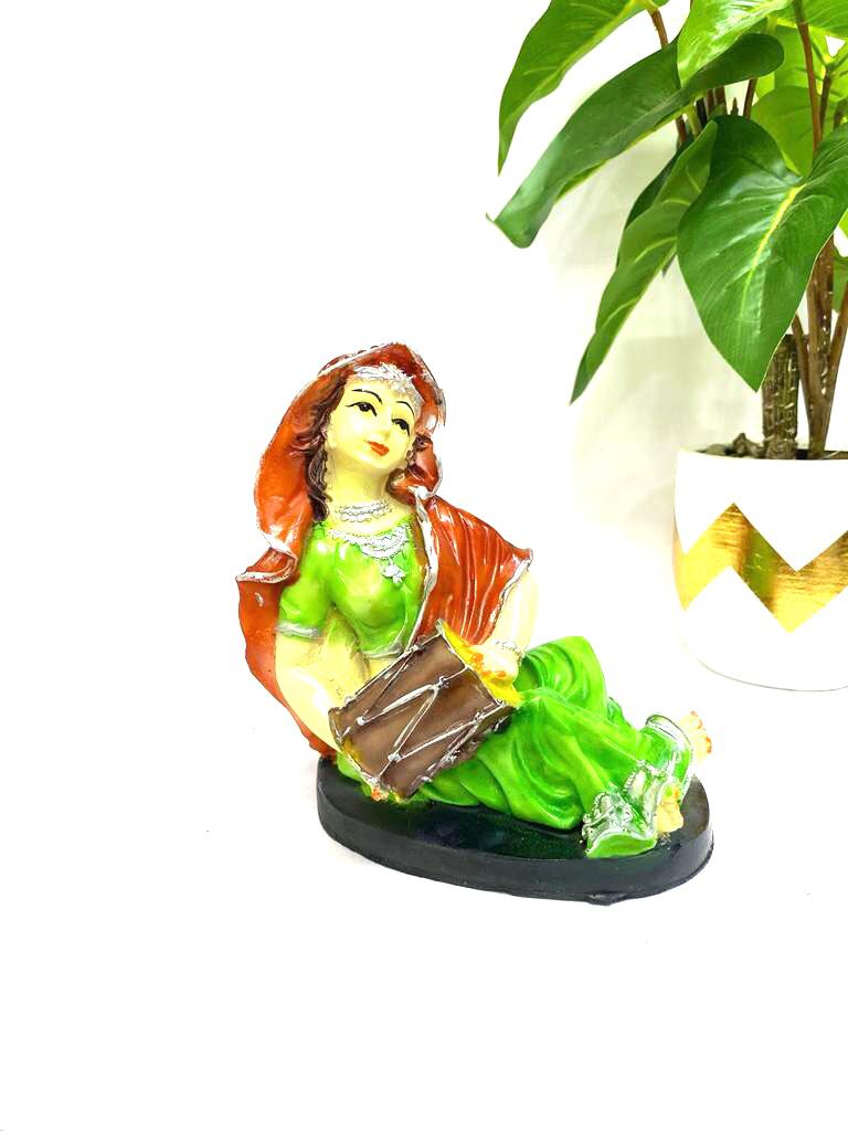 Villager Musicians Female Exclusive Resin Art Collection Available At Tamrapatra
