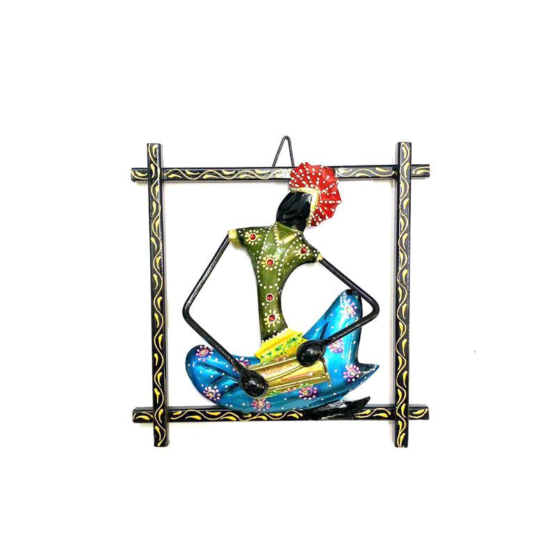 Classic Bold Black Frame Hanging With Male Indian Musicians By Tamrapatra