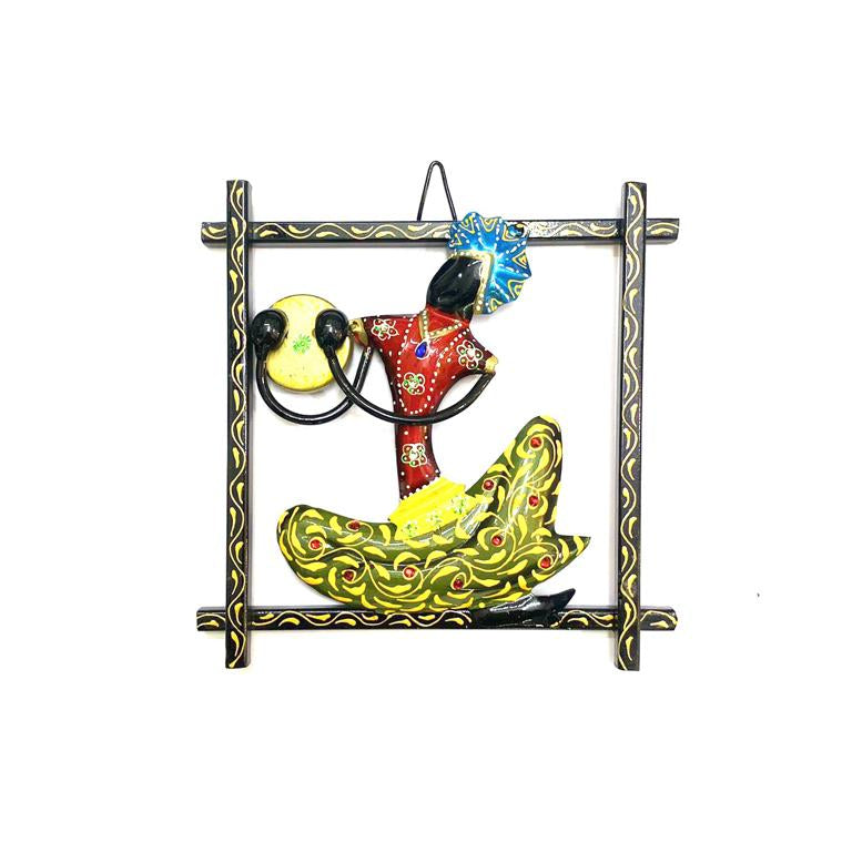 Classic Bold Black Frame Hanging With Male Indian Musicians By Tamrapatra