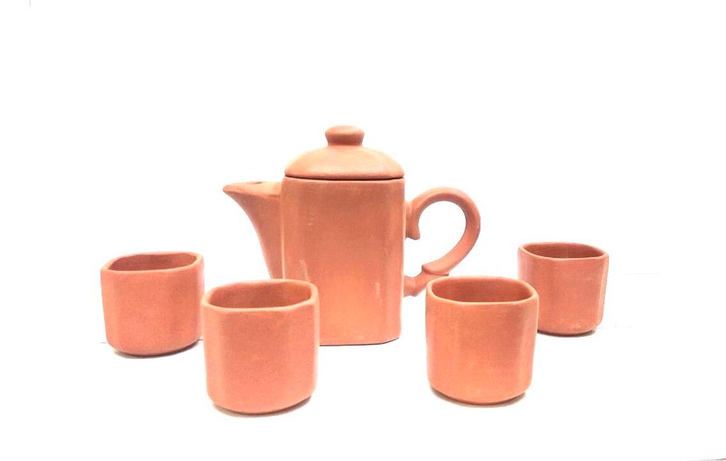 Morning Jug Set With Beautiful Shaped Jugs & 4/6 Glasses Serve Drinks Tamrapatra