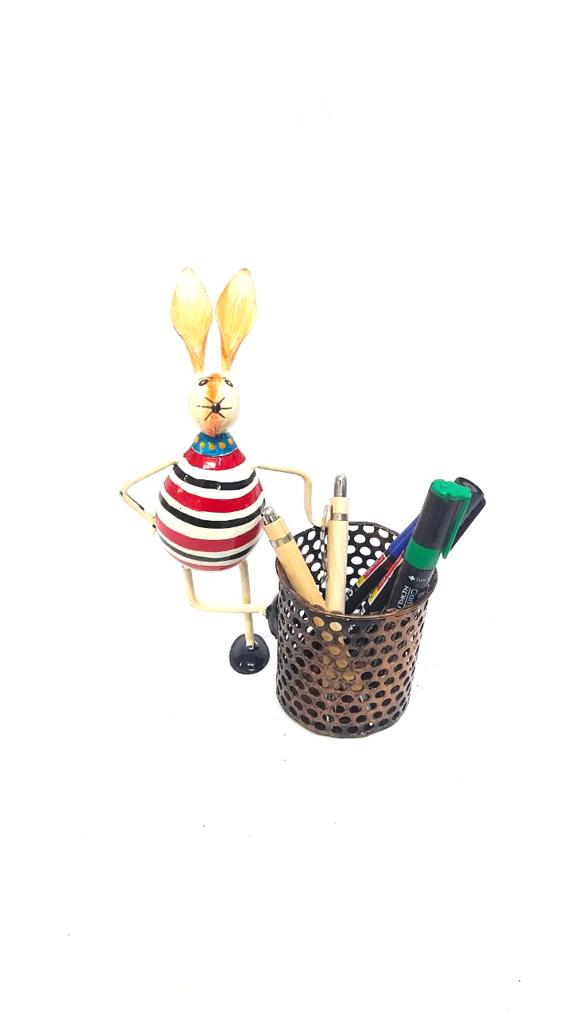 Animal Pen Stand Sweet Metal Things Handcrafted Stationary Utility By Tamrapatra