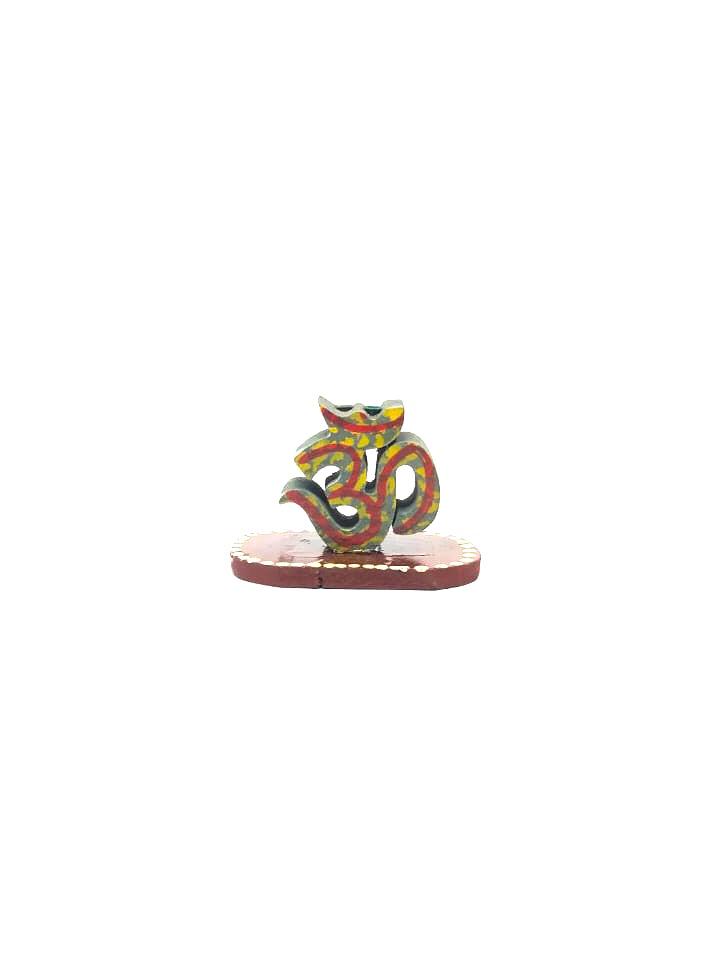 Om Exclusive Incense Stick Holder Religious Hindu Symbol Wooden Tamrapatra