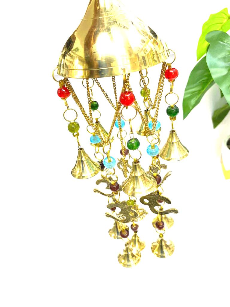 Om Hangings Bells Jhoomar Style Metal Craftsmanship Home Décor By Tamrapatra