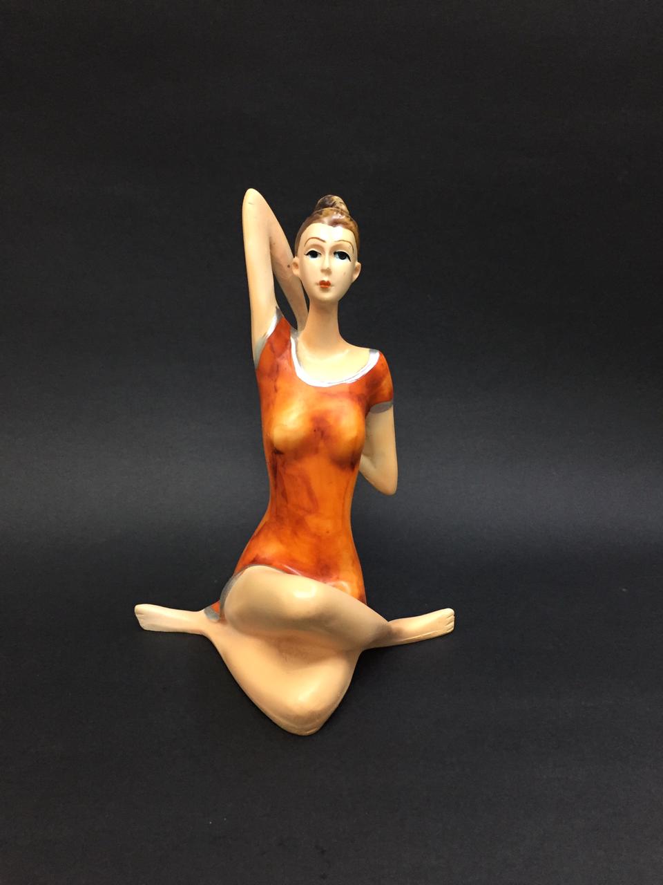 Yoga Lady Showpiece Exercise Modern Art In Various Models From Tamrapatra