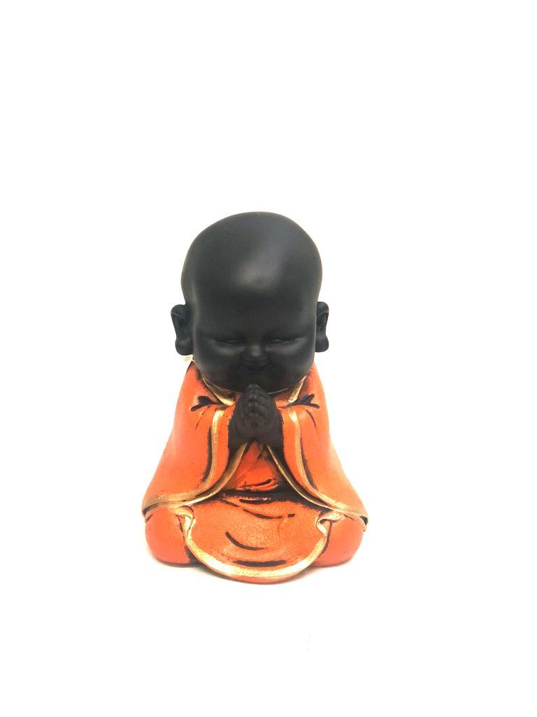 Mesmerizing Sweet Monks Offering Prayers For Home Office Décor Tarmapatra