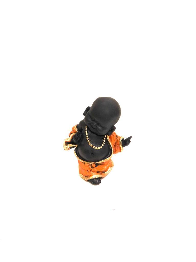 Sweet Baby Monks Orange Styles Spiritual Figures For Home Office Tamrapatra