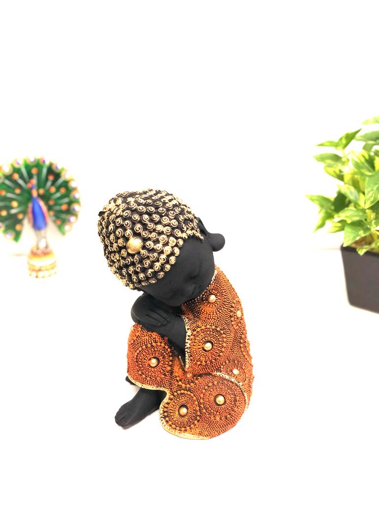 Resting Peaceful Monks In Attractive Designs & Shades Home Décor Tamrapatra