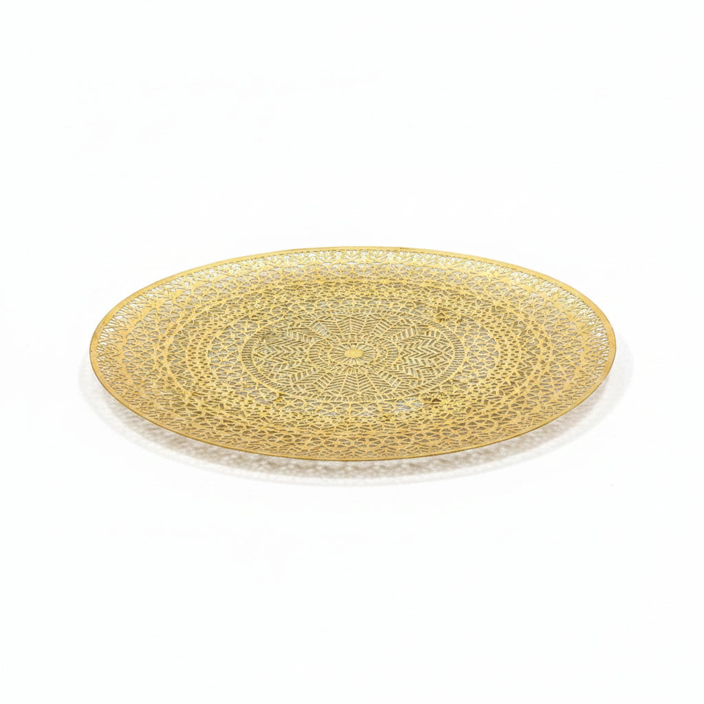 Oval Platters Carving Design Kitchenware Dinning Table Console By Tamrapatra - Tamrapatra
