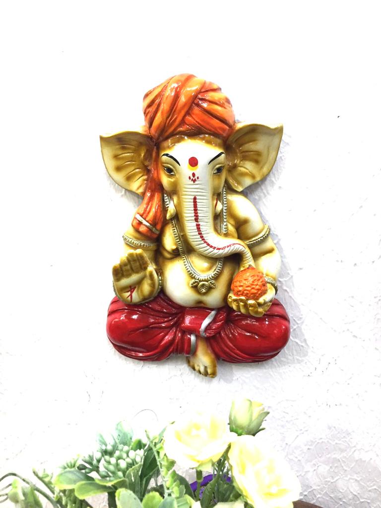 Lord Ganesh Resin Hanging Mighty God Frames Collection Spiritual Tamrapatra - Tamrapatra