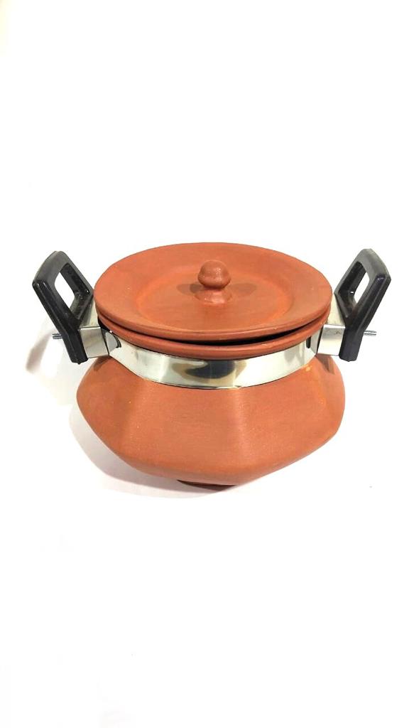 Pahal Handi Set With Handle In Various Sizes Earthenware Healthy By Tamrapatra