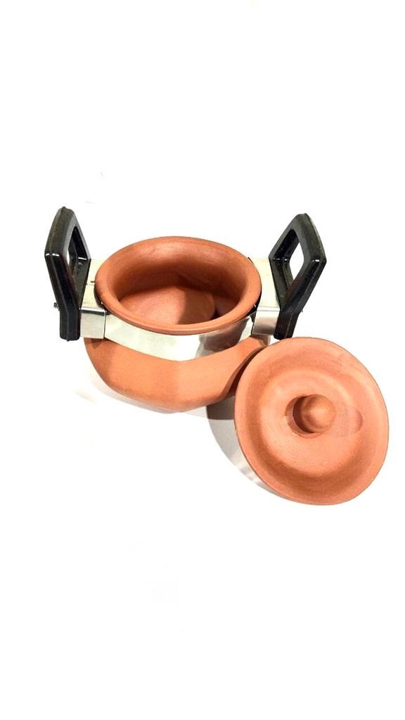 Pahal Handi Set With Handle In Various Sizes Earthenware Healthy By Tamrapatra
