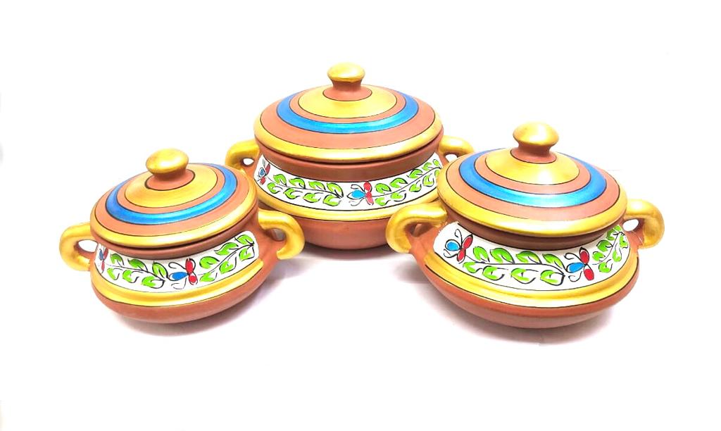 Patili Hand Painted Earthenware Cookware Utensils Delicious Food By Tamrapatra