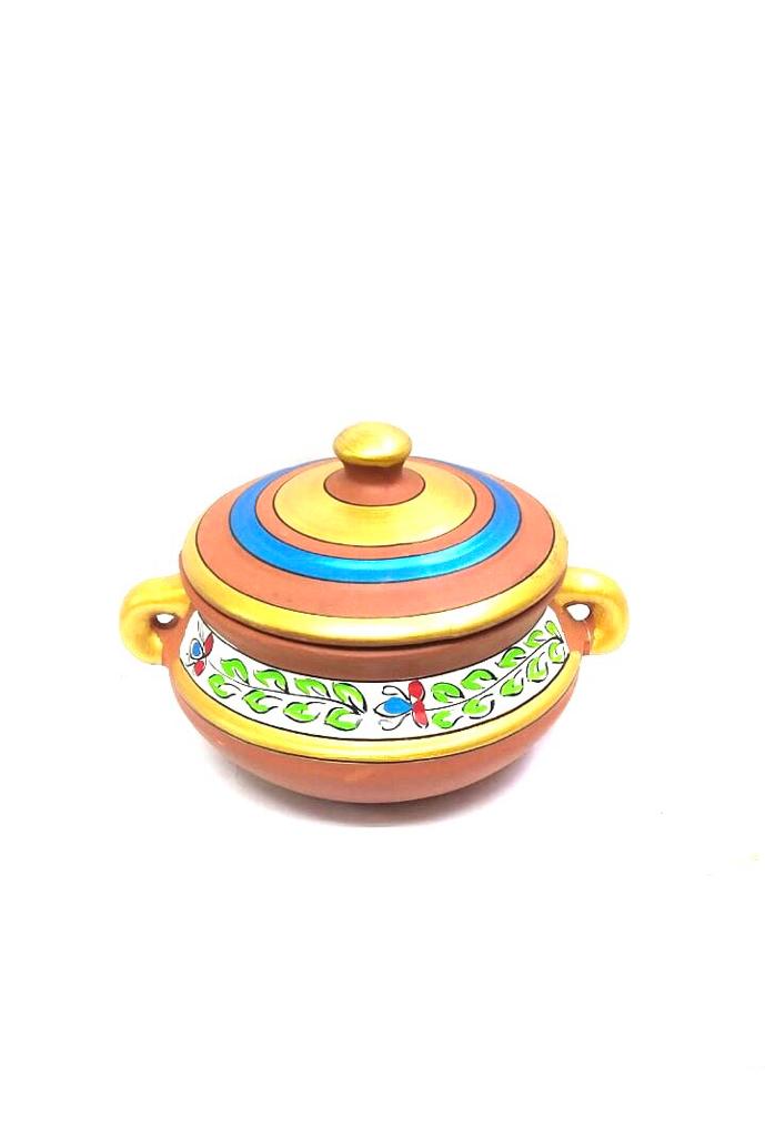 Patili Hand Painted Earthenware Cookware Utensils Delicious Food By Tamrapatra