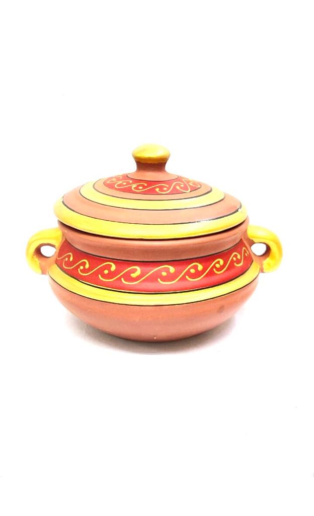 Patili Hand Painted Earthenware Cookware Utensils Delicious Food By Tamrapatra
