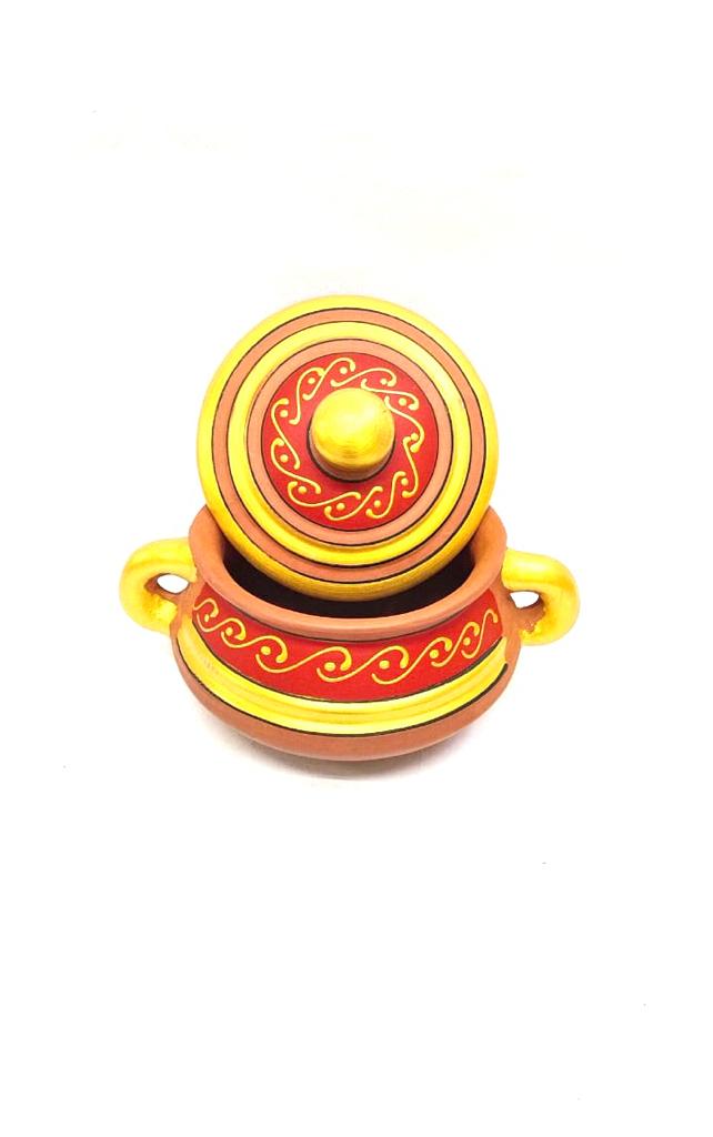 Patili Hand Painted Earthenware Cookware Utensils Delicious Food By Tamrapatra