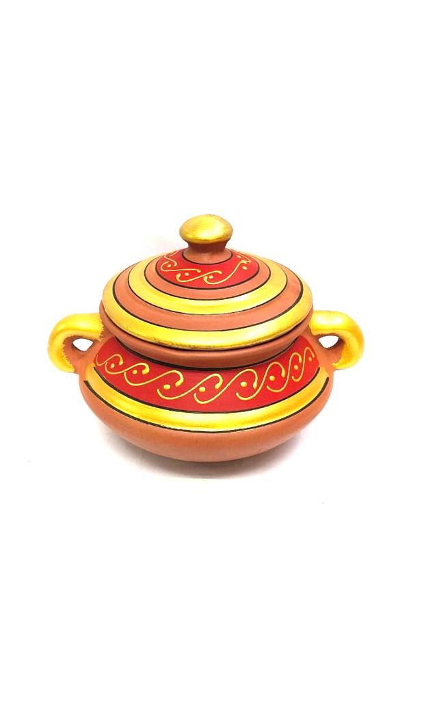 Patili Hand Painted Earthenware Cookware Utensils Delicious Food By Tamrapatra