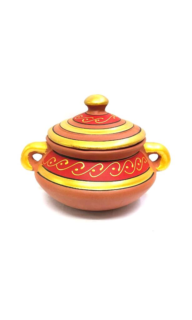 Patili Hand Painted Earthenware Cookware Utensils Delicious Food By Tamrapatra