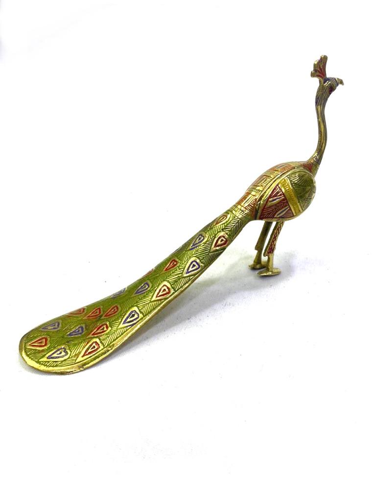 Brass Peacock In Various Size & Shapes Elegant Bird Gifts Exclusively At Tamrapatra