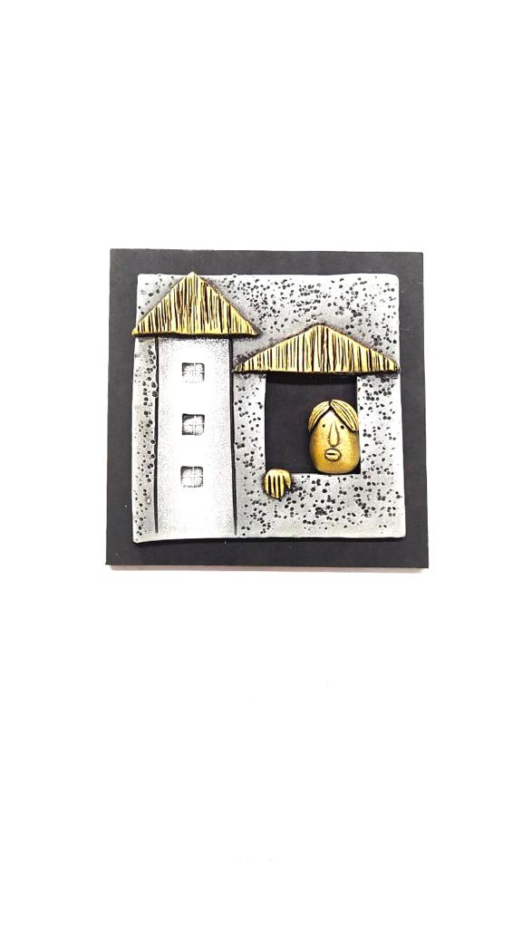 Handcrafted Adorable Peeping Faces From Home Windows Wall Décor Tamrapatra