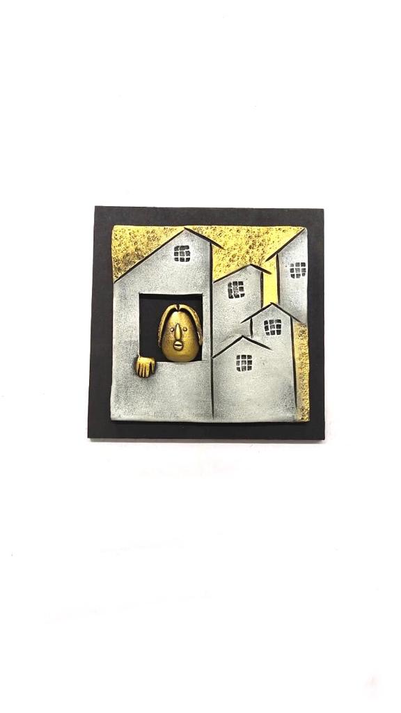 Handcrafted Adorable Peeping Faces From Home Windows Wall Décor Tamrapatra