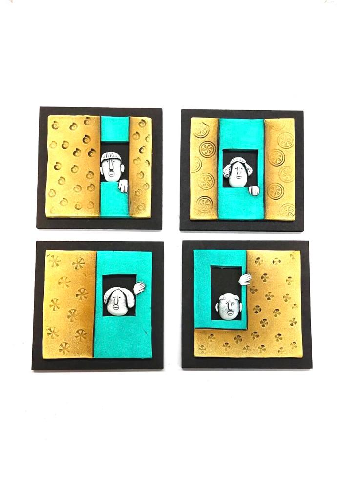 Quirky Faces Peeping Out From Windows Modern House Interiors By Tamrapatra