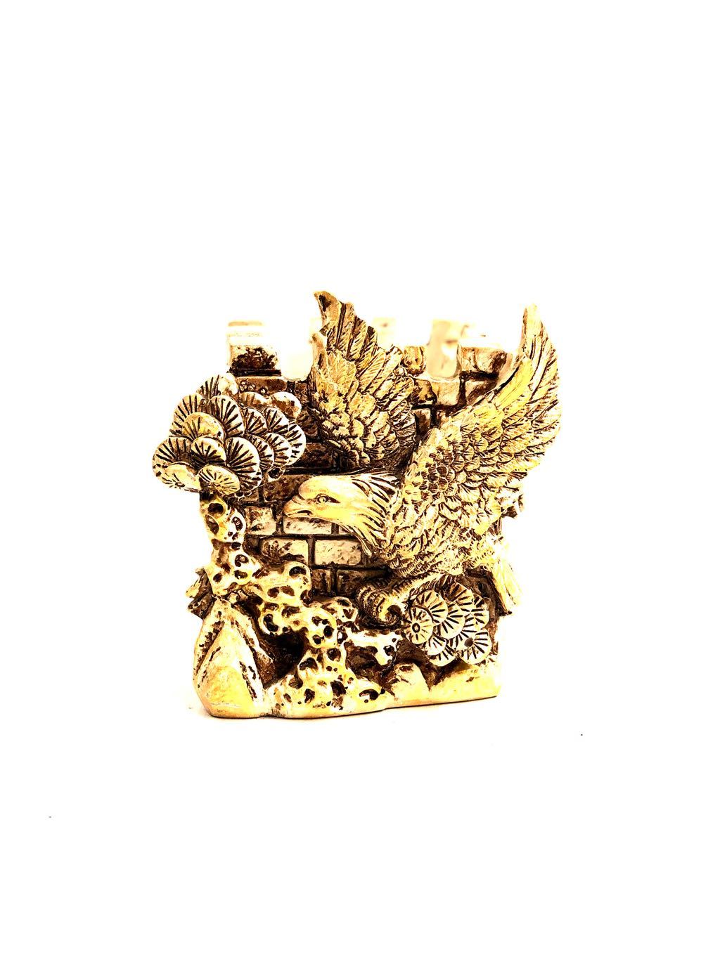 Eagle Style Resin Crafts Utility Pen Stand Excellent Quality By Tamrapatra